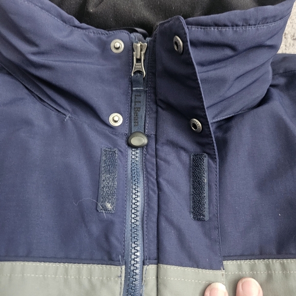 L.L. Bean Jacket Outdoor Outfitter Blue Full Zip Hooded Mens Size Large Gorpcore - Picture 3 of 13